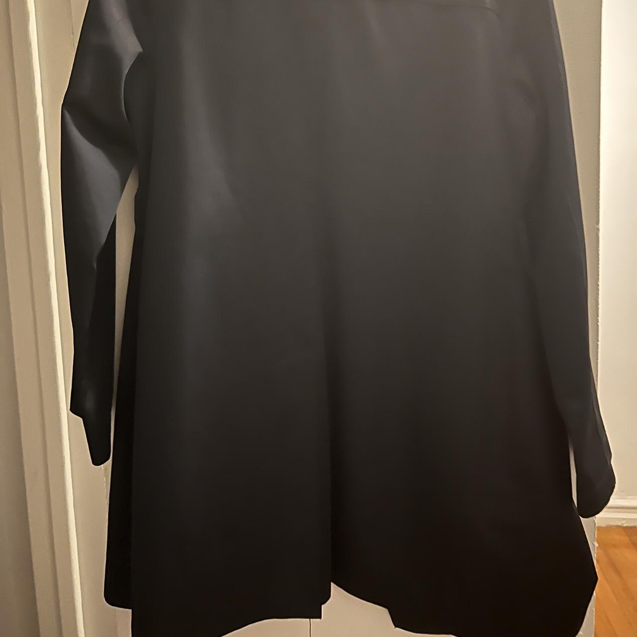 Navy Blue Michael Kors Trench Coat Barely used No - Depop