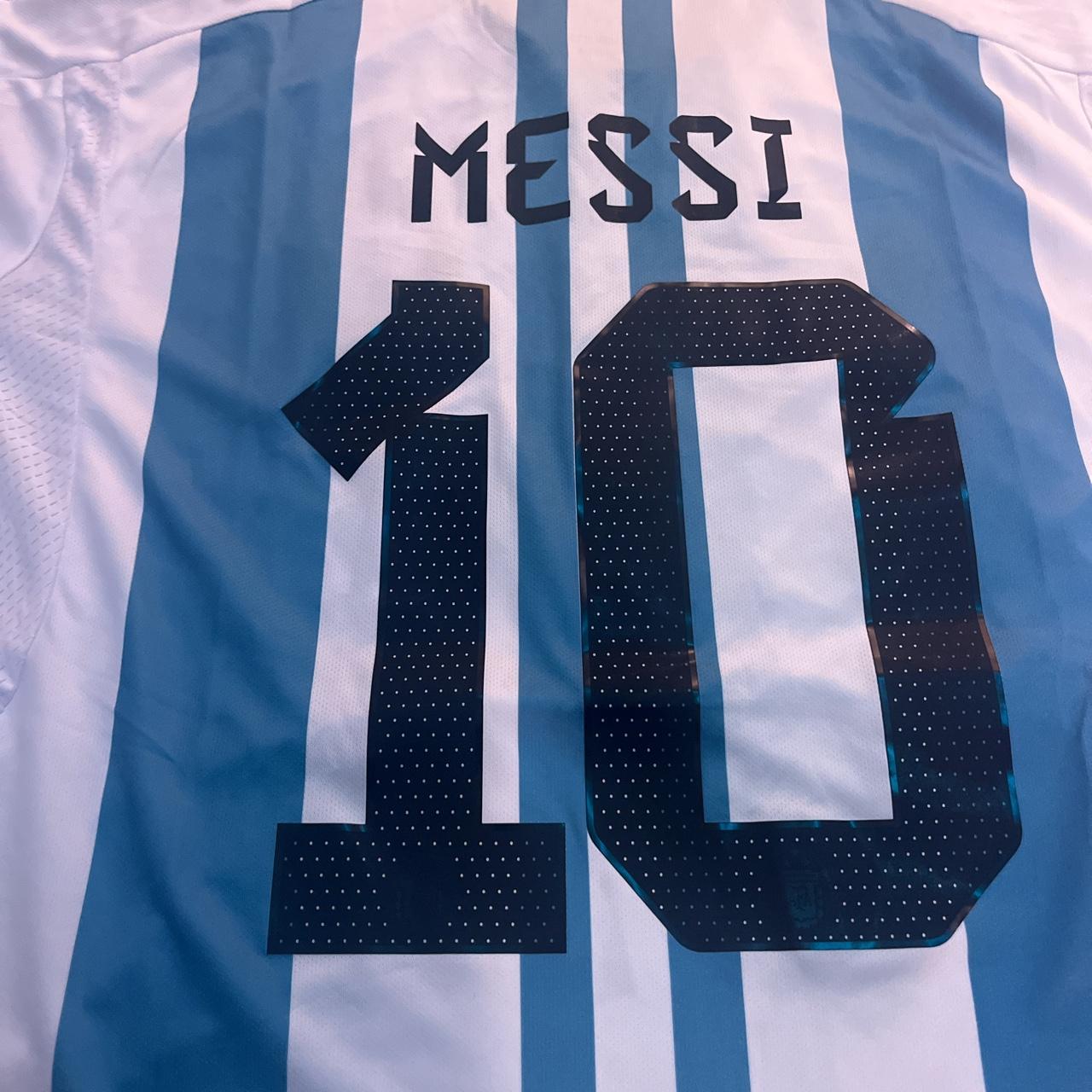 Adidas World Cup 2022 Messi Argentina 3 stars Jersey - Depop