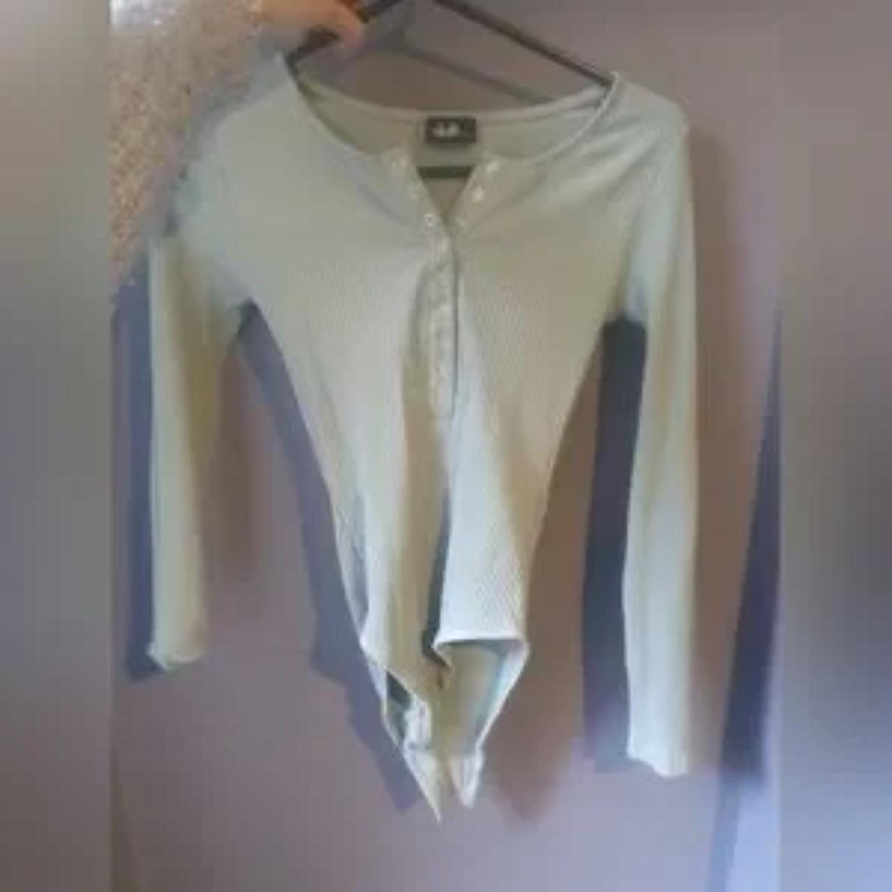 Dotti Long Sleeve Body Suit Green/Khaki dotti... Depop