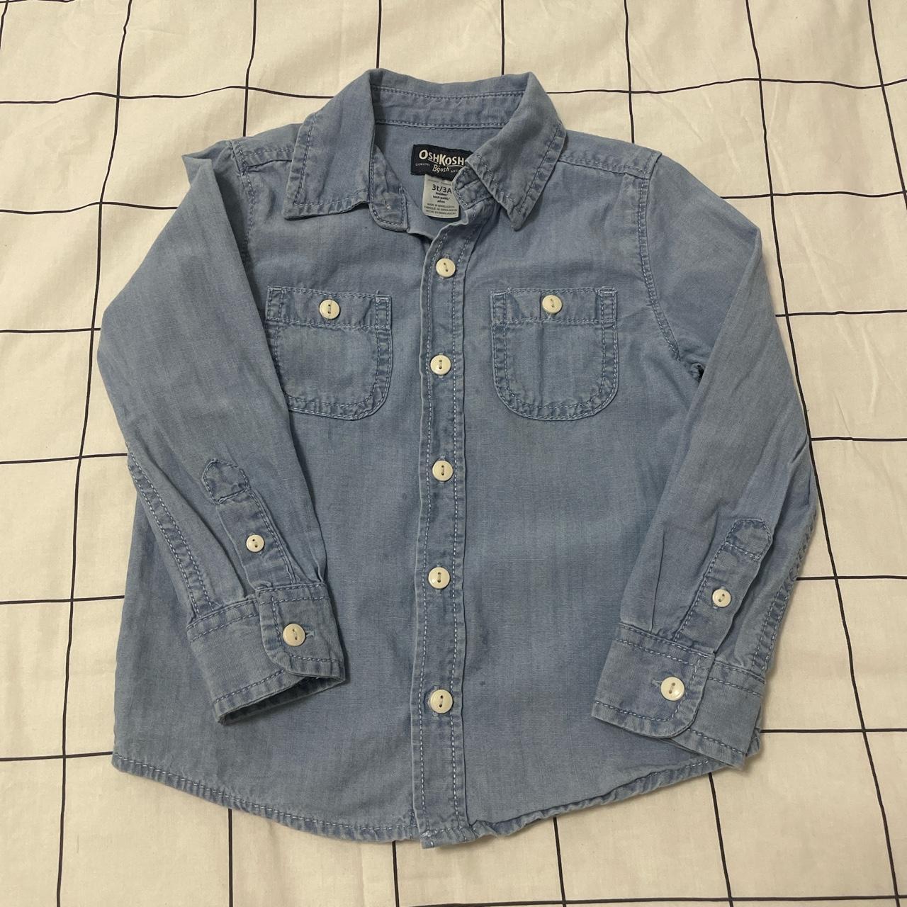 Oshkosh Long Sleeve Shirt Toddler Boy Size T3 Depop