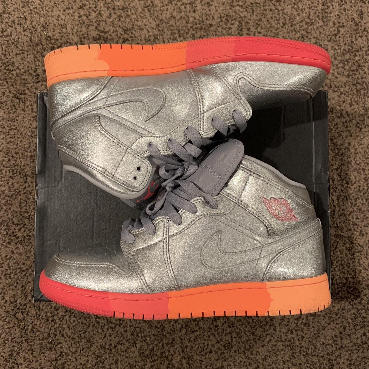 metallic pink jordans