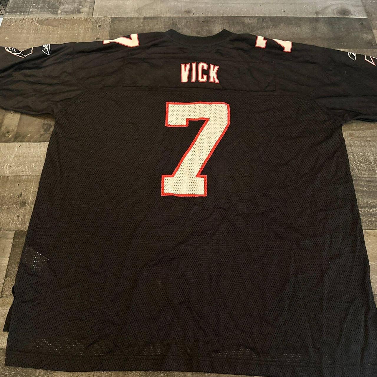 Reebok, Shirts, Michael Vick Atlanta Falcons Black Jersey Reebok Size  Mens Large