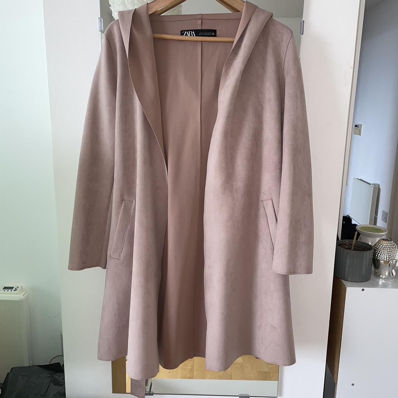 Faux Suede Blush Pink Coat Zara ZARA Suede Jacket Light And Comfy