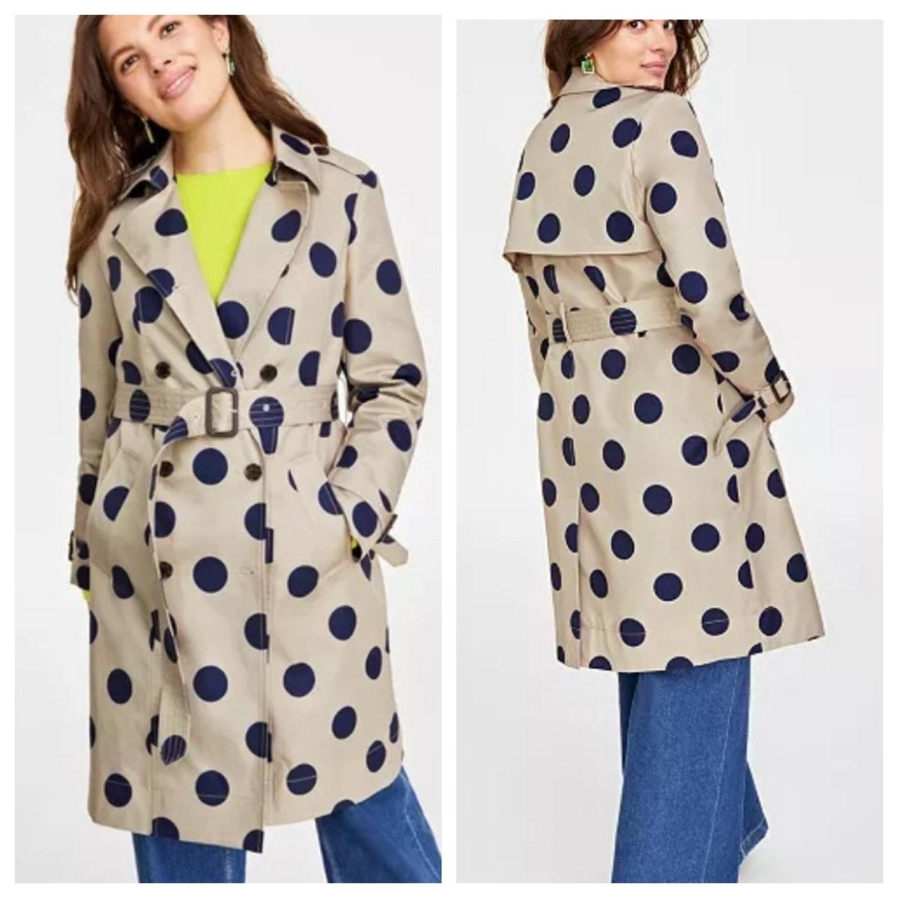 Polka dot trench coat best sale