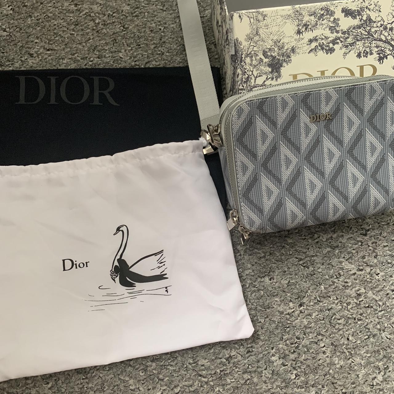 Perfect condition, Dior pouch with CD design. Send... - Depop