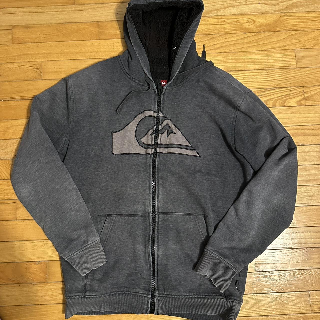 Y2K quicksilver lined zip-up Heavy duty zipper - Depop