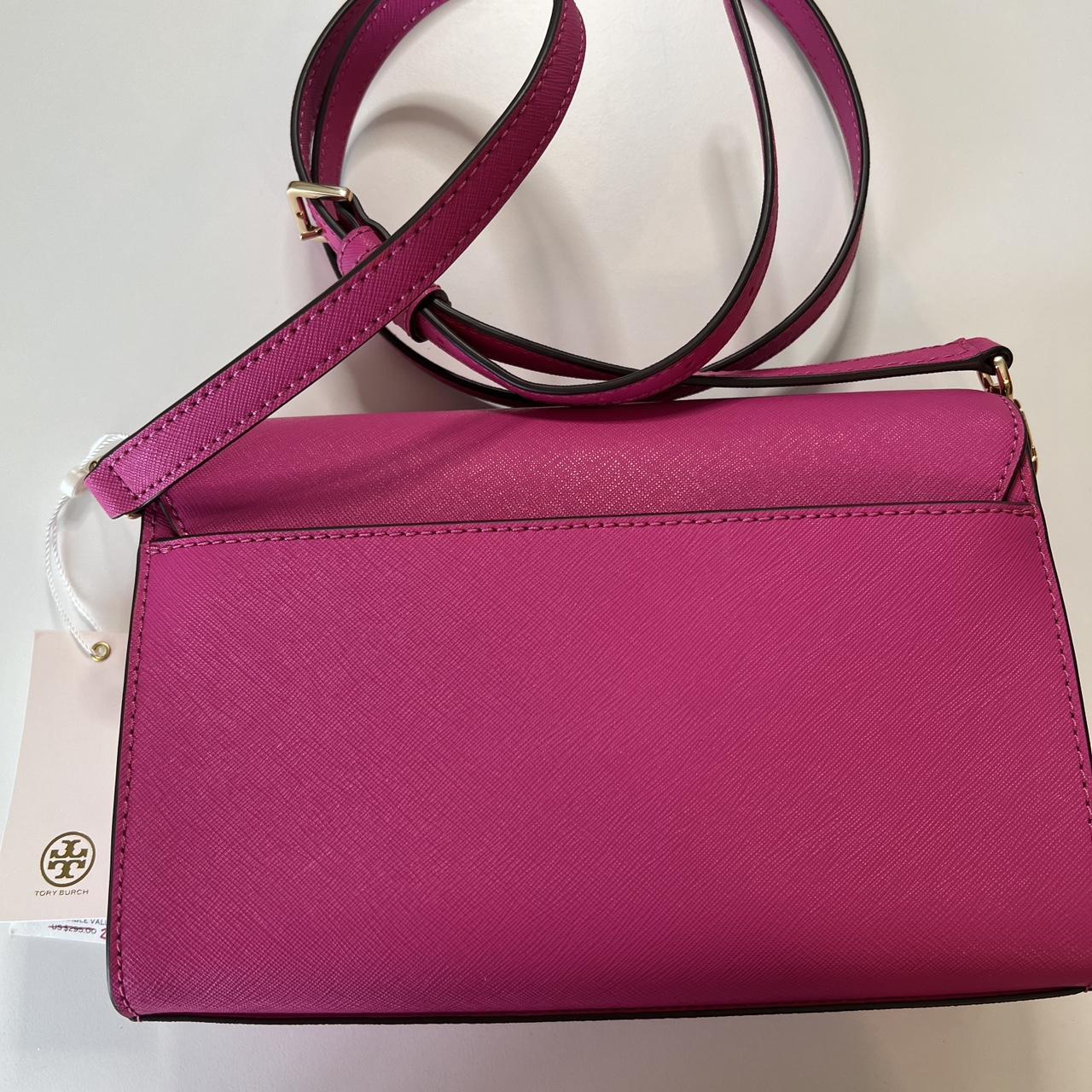 Hot Pink Tory Burch Emerson Combo Cross-Body - Depop