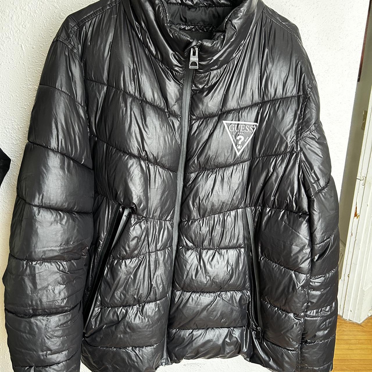 Black Guess Bubble Coat. Size XL 8 10 Condition