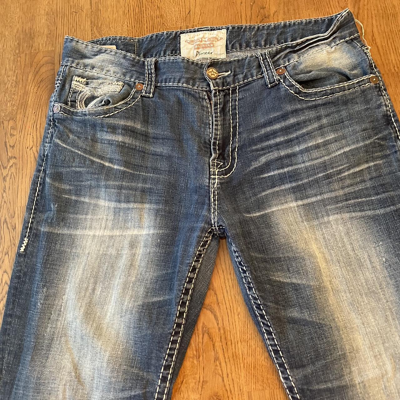 Big Star Jeans Mens 38x32 Blue Pioneer Fit Bootcut... - Depop