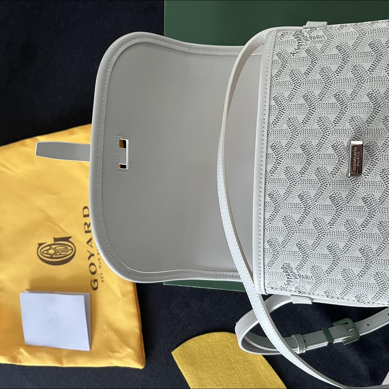 Sacoche Goyard ( Blanche/Grise, int?�rieur jaune ), - Depop