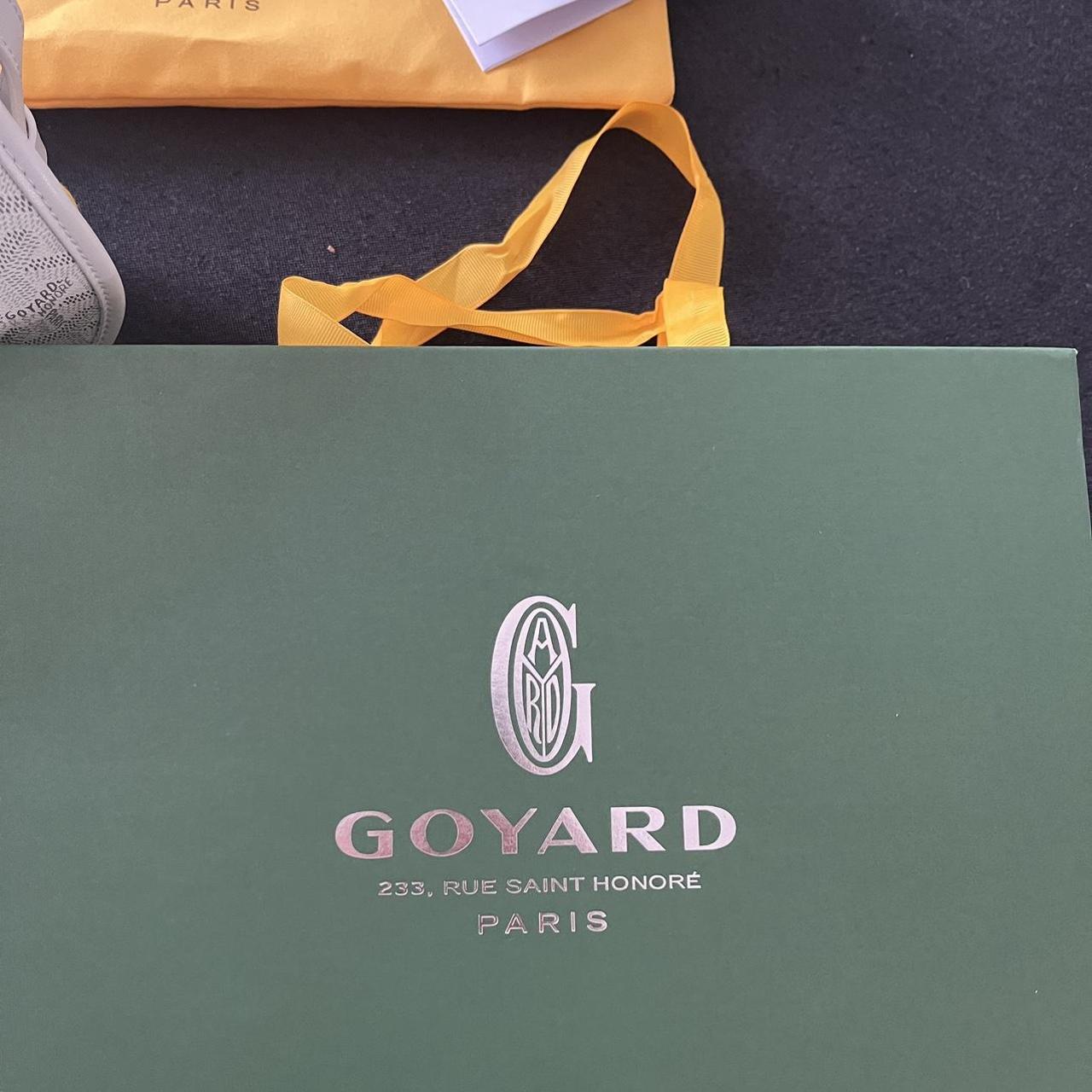 Sacoche Goyard ( Blanche/Grise, int?�rieur jaune ), - Depop