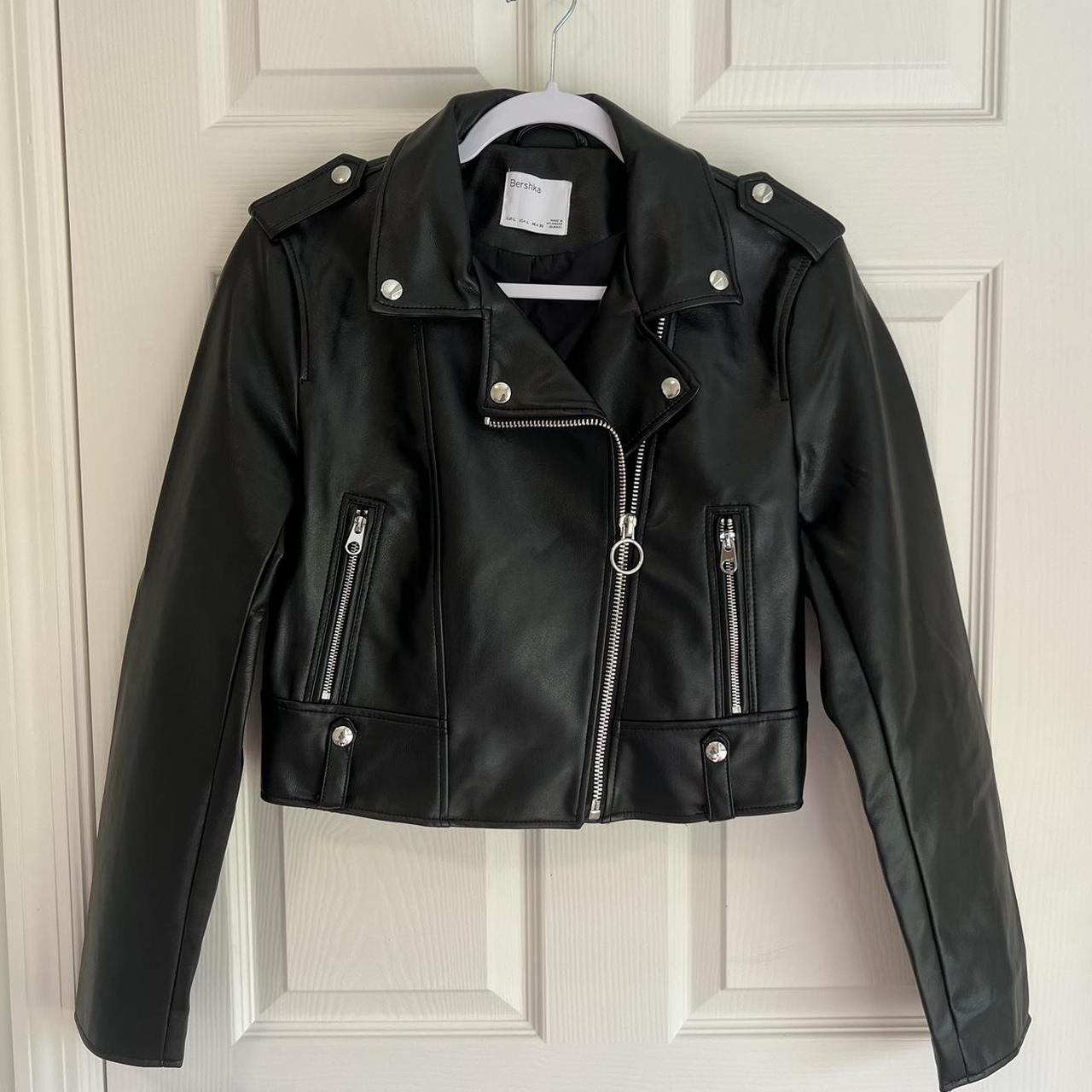 Bershka Faux Leather Biker Jacket