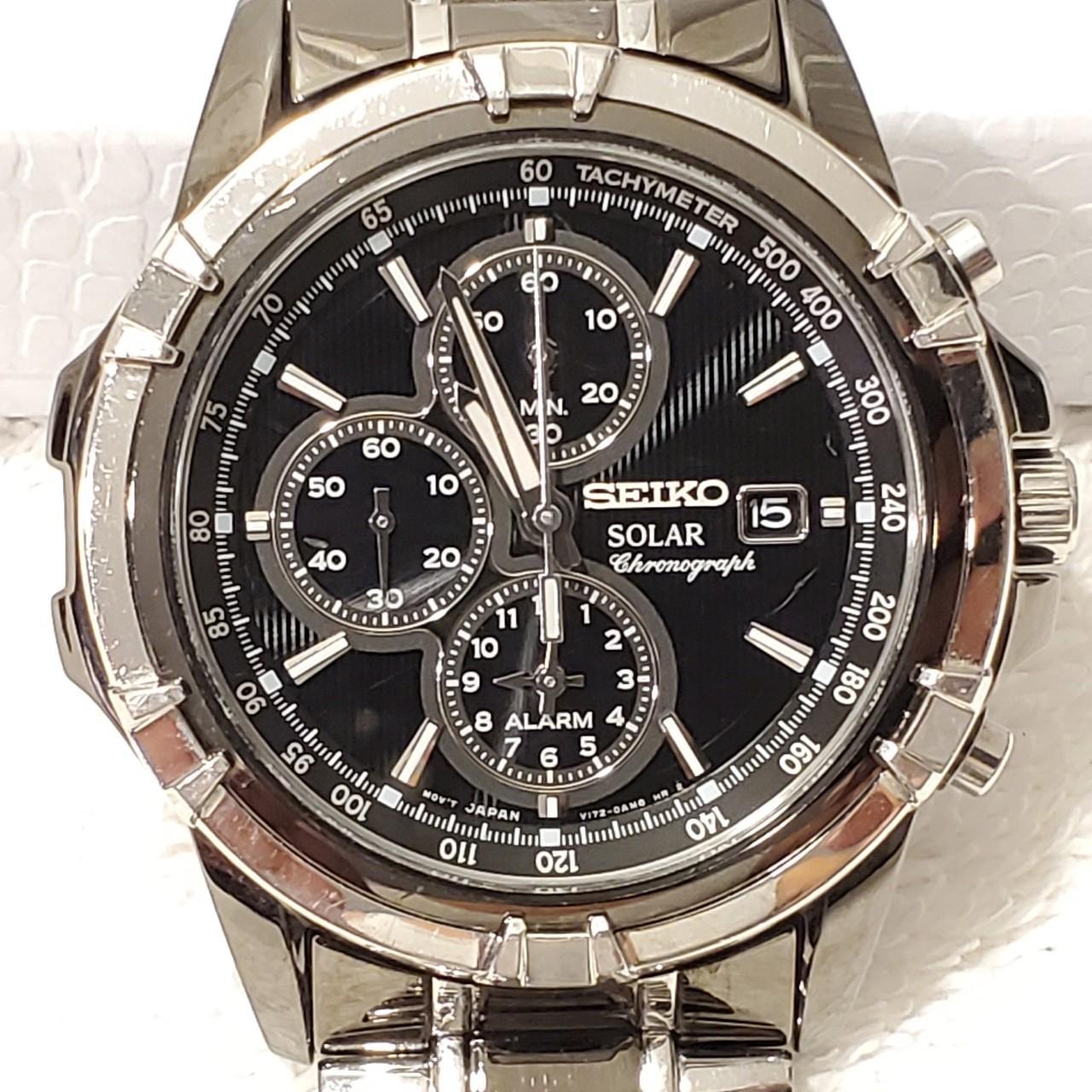 Seiko solar chronograph discount alarm