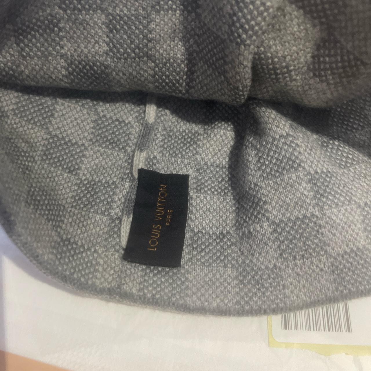 LV grey hat, never worn, authentic - Depop