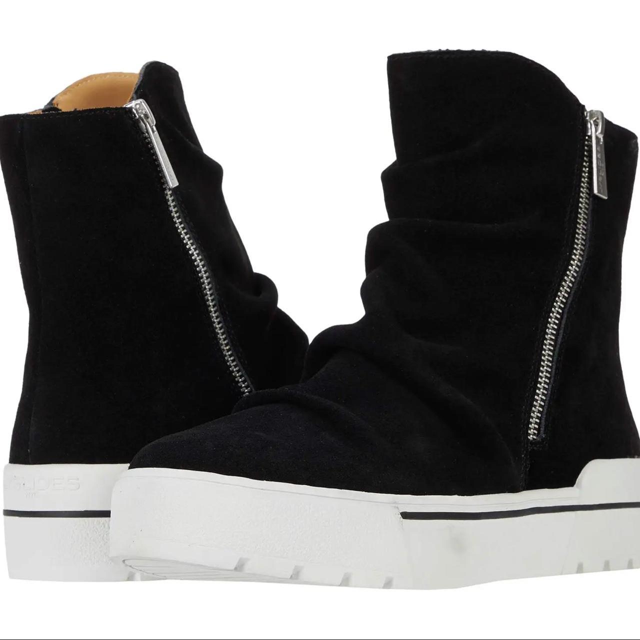 J/Slides NILA Hi Top Platform Sneaker Boots Black... Depop