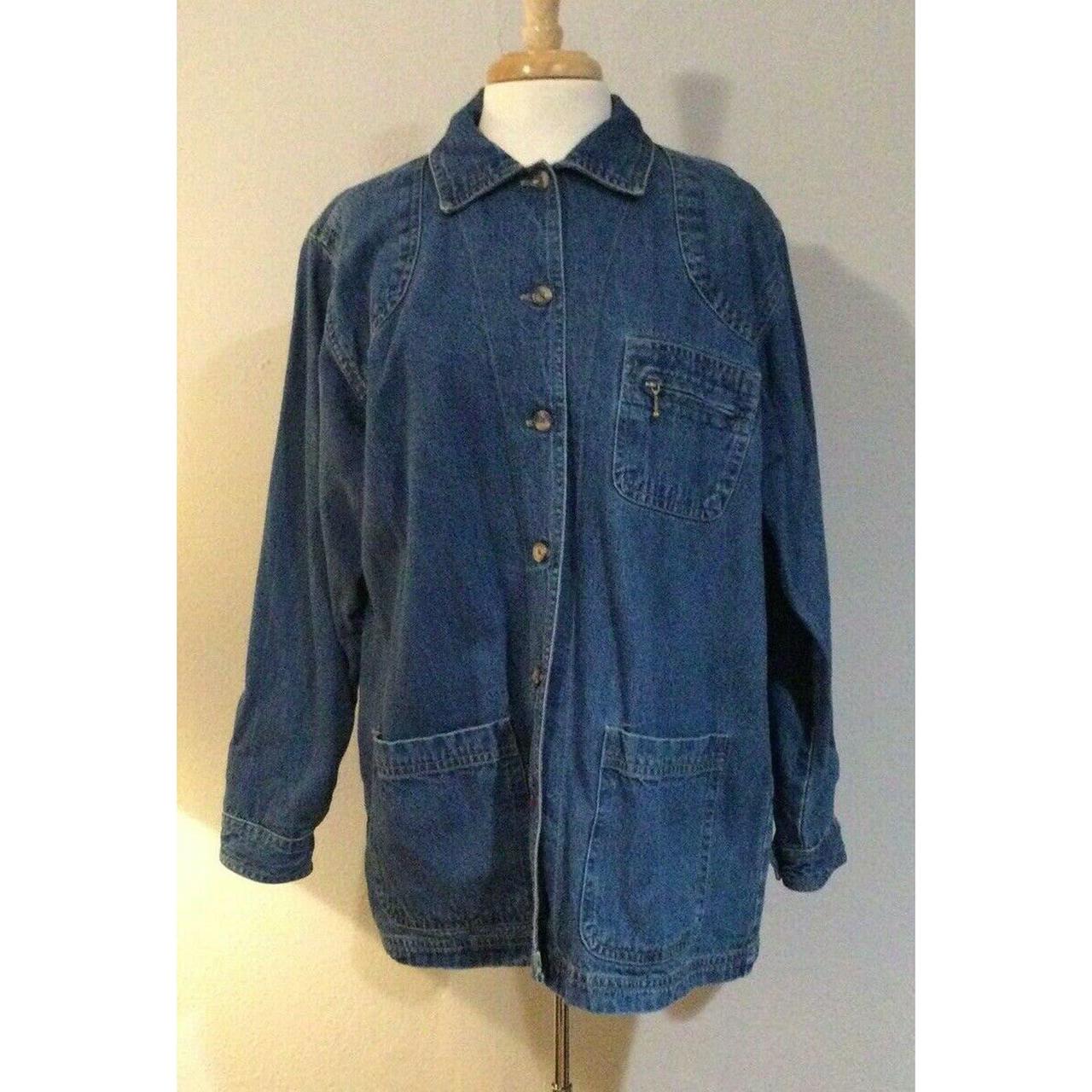 Cabin Creek Large Blue Jean Jacket Measurements Depop