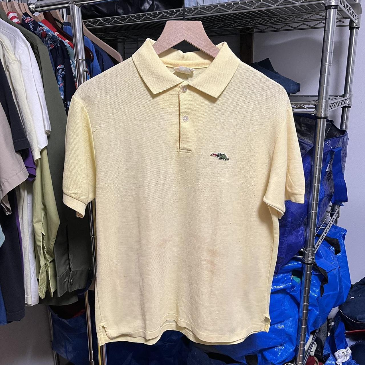 Vintage 80s Sear Kings Road Knitted Polo Shirt 19 x... - Depop