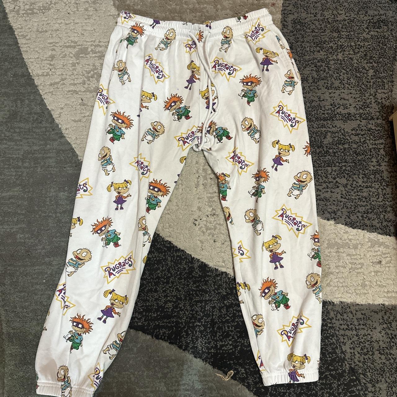 Nickelodeon Rugrats XL sweatpants. used. Water mark... - Depop