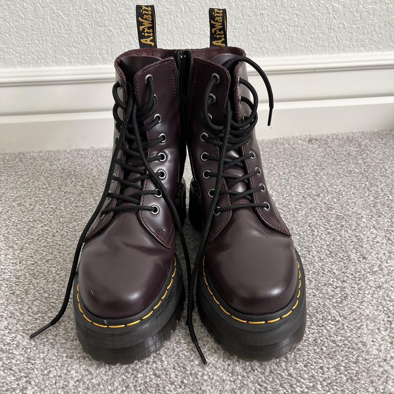 Cherry Red Platform Doc Martens Size 6