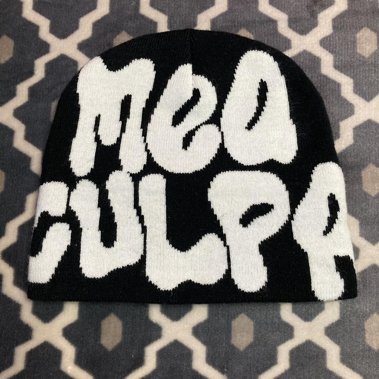 mea culpa beanie 🕷️ ~ worn to try on ~ will be lint... - Depop