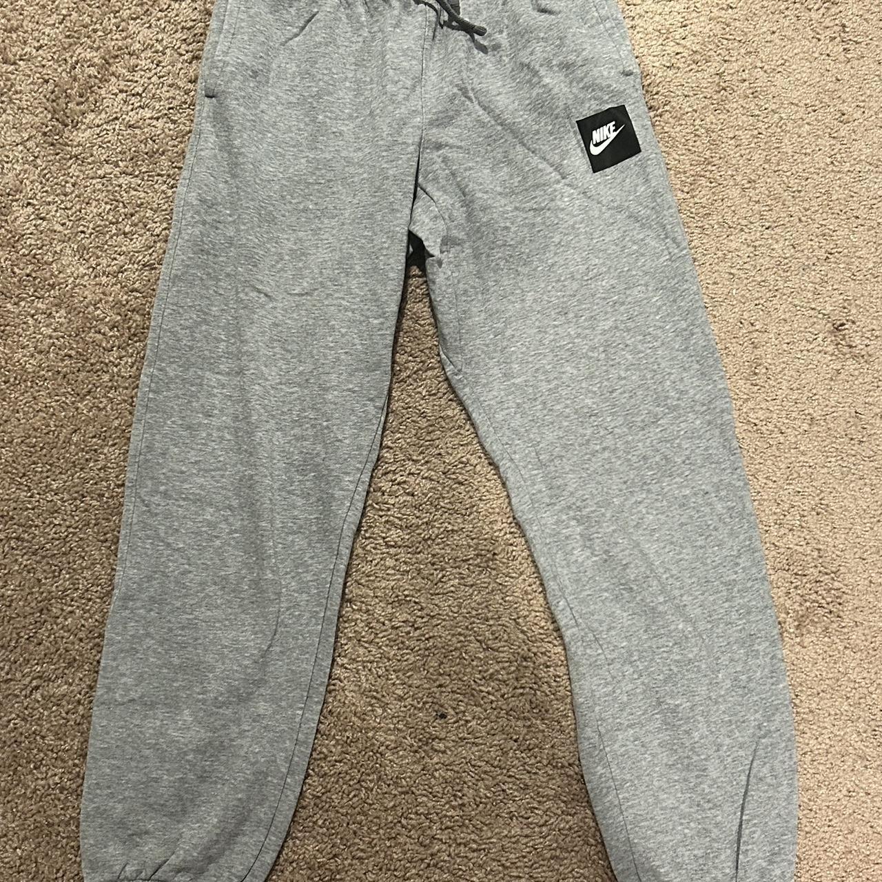 grey nike sweats, fits like a women’s small but it a... - Depop