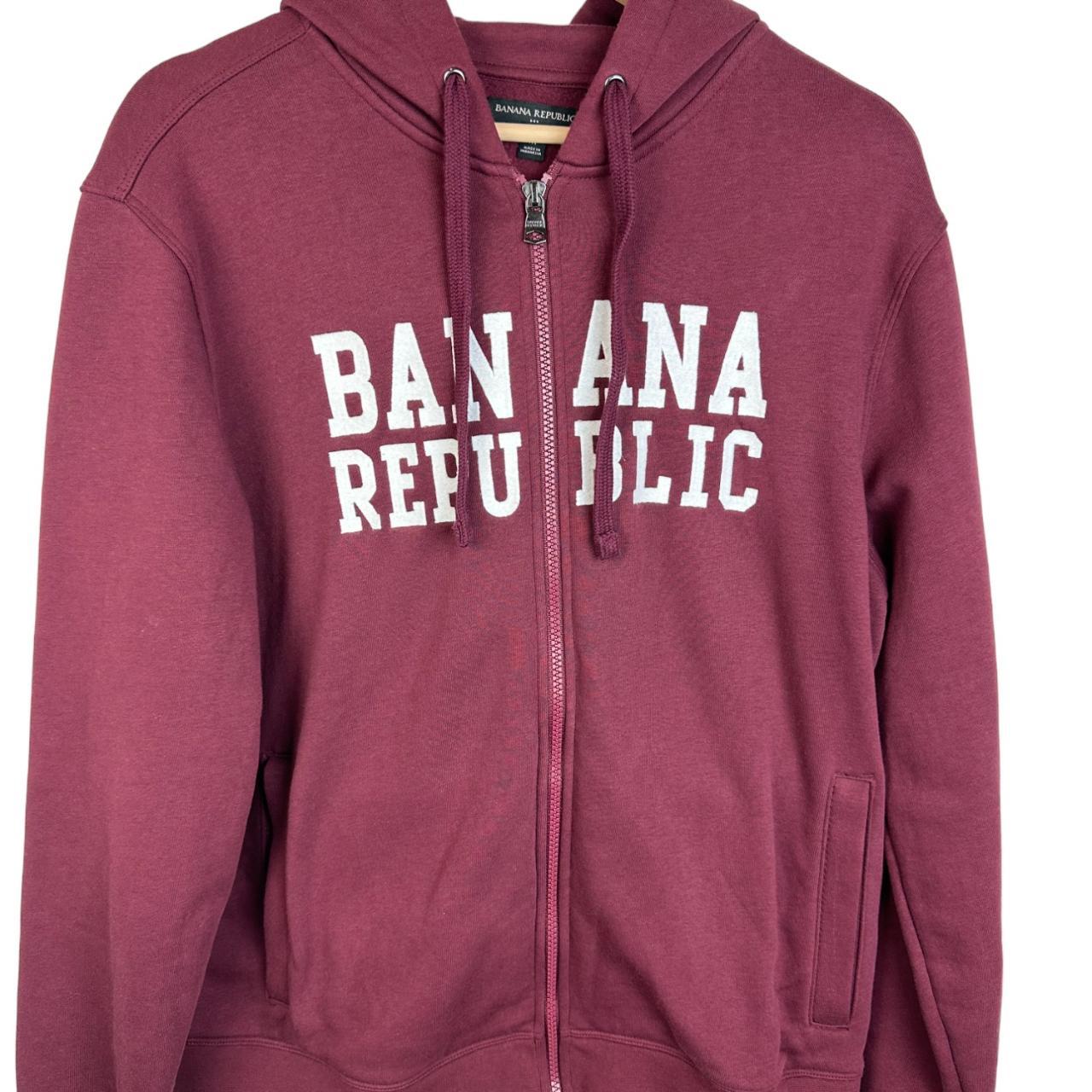 Red Banana Republic ZipUp Hoodie. Depop