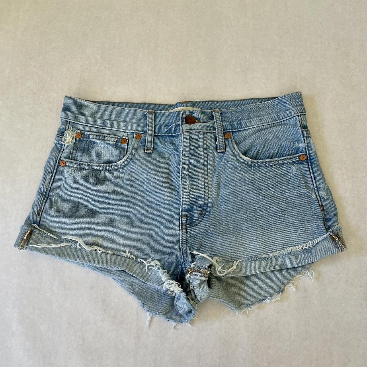 madewell relaxed denim shorts Depop