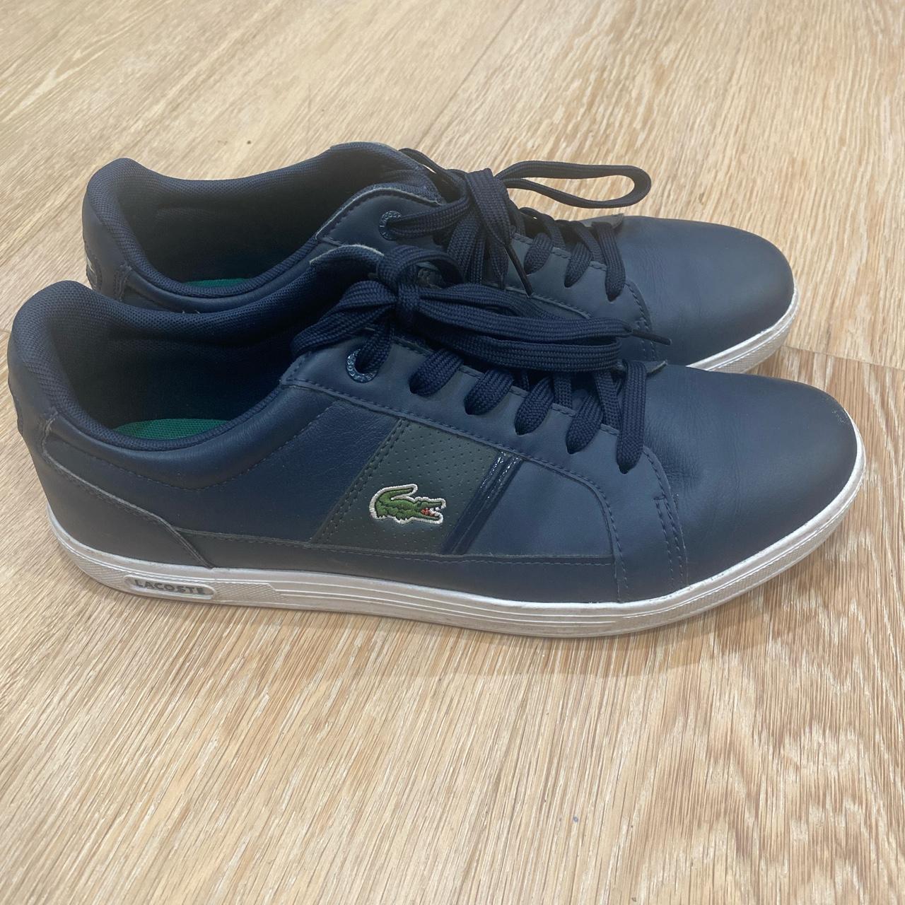 Lacoste blue deals leather shoes