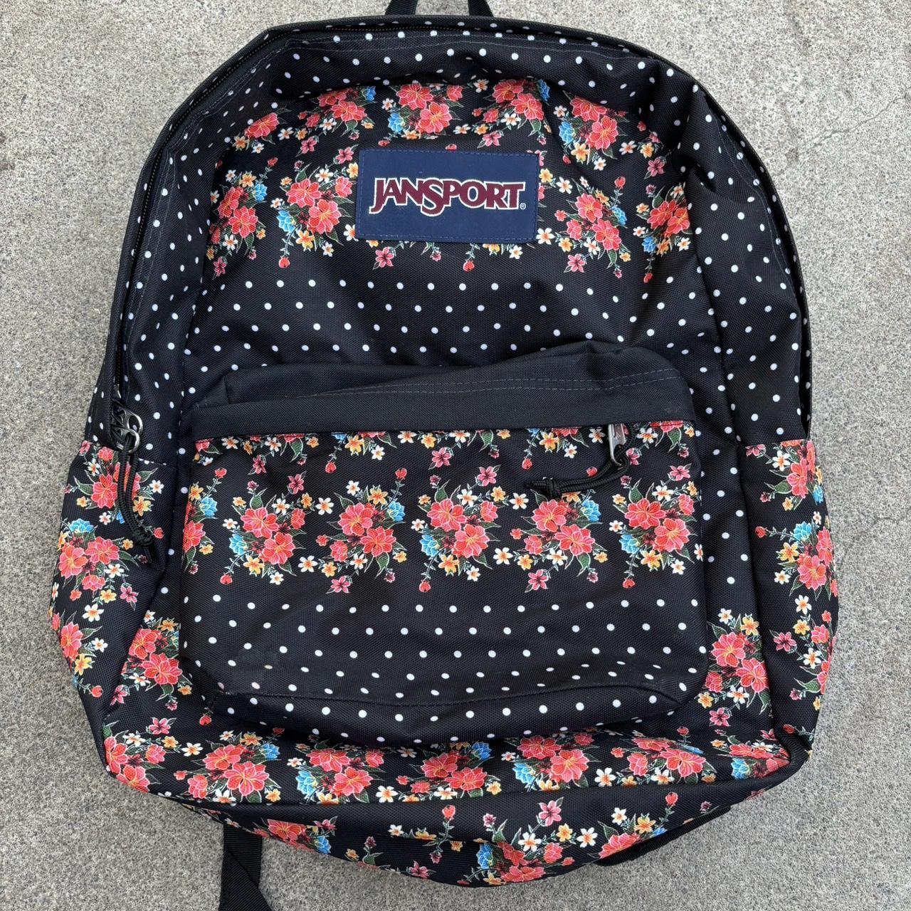 Black and white polka dot jansport backpack hotsell