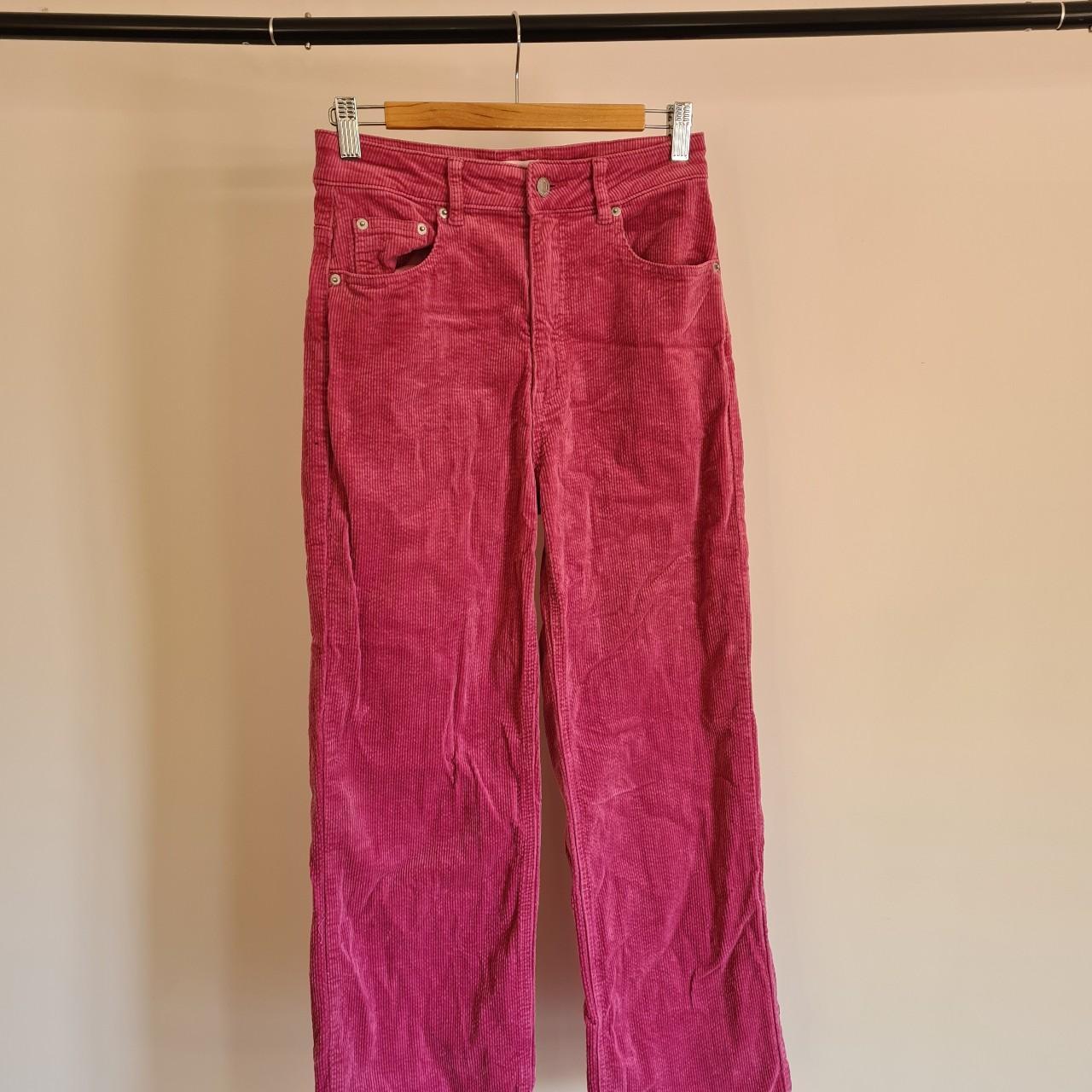 Glassons pink corduroy wide leg pants. High... - Depop