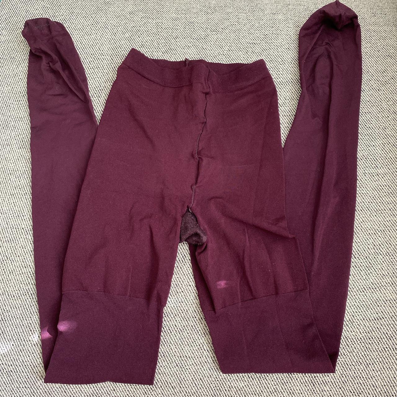 EUC Spanx Plum Purple Tights. Size C. Made in... - Depop