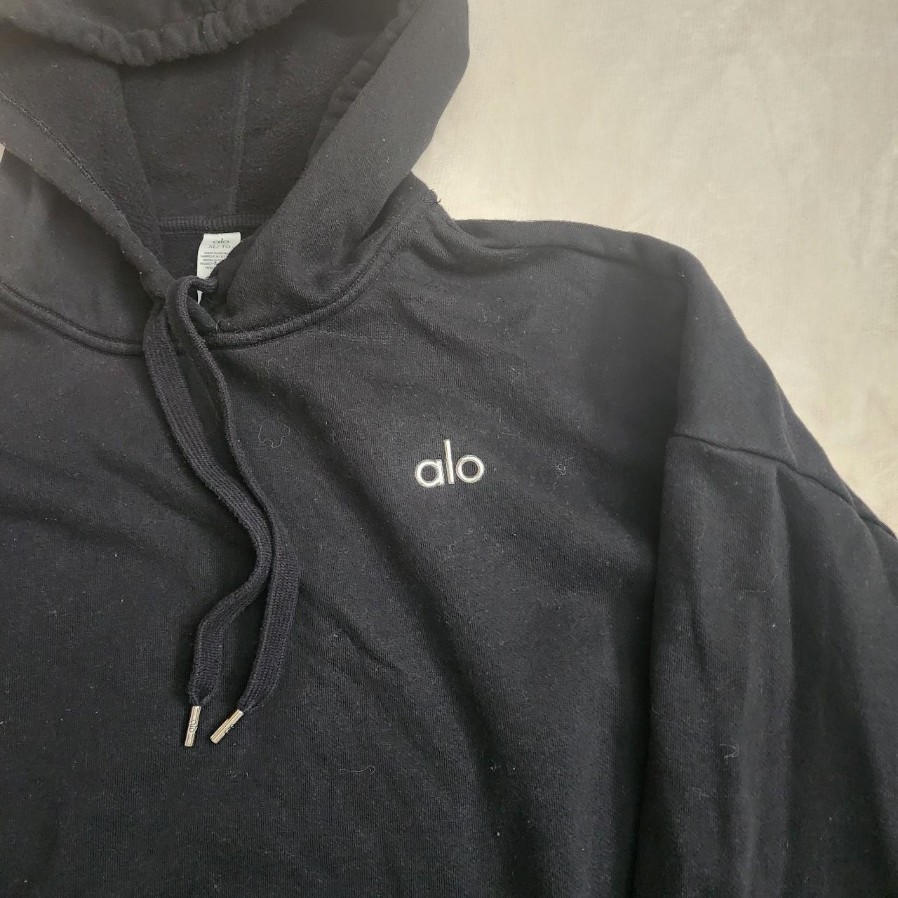 Alo Women's XS black accolade hoodie brand new with tag - Depop