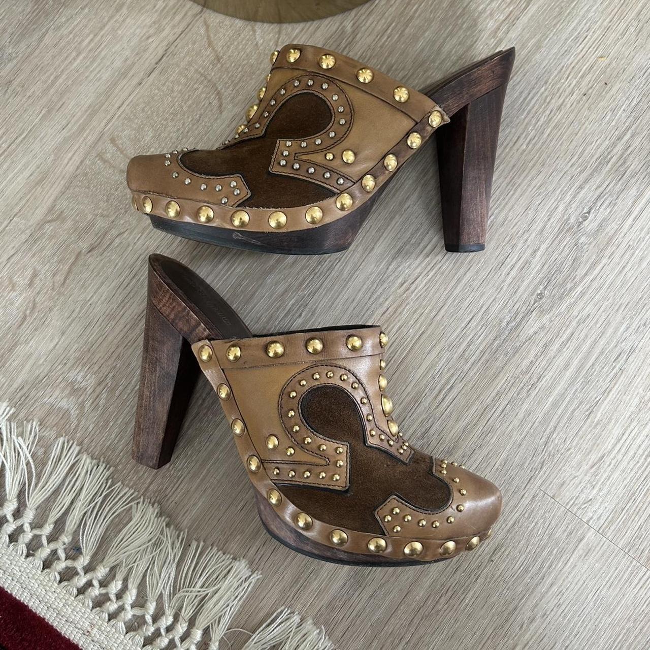 Miu Miu Women's Mules - Brown/Tan - US 7 – MIU MI… - image 3