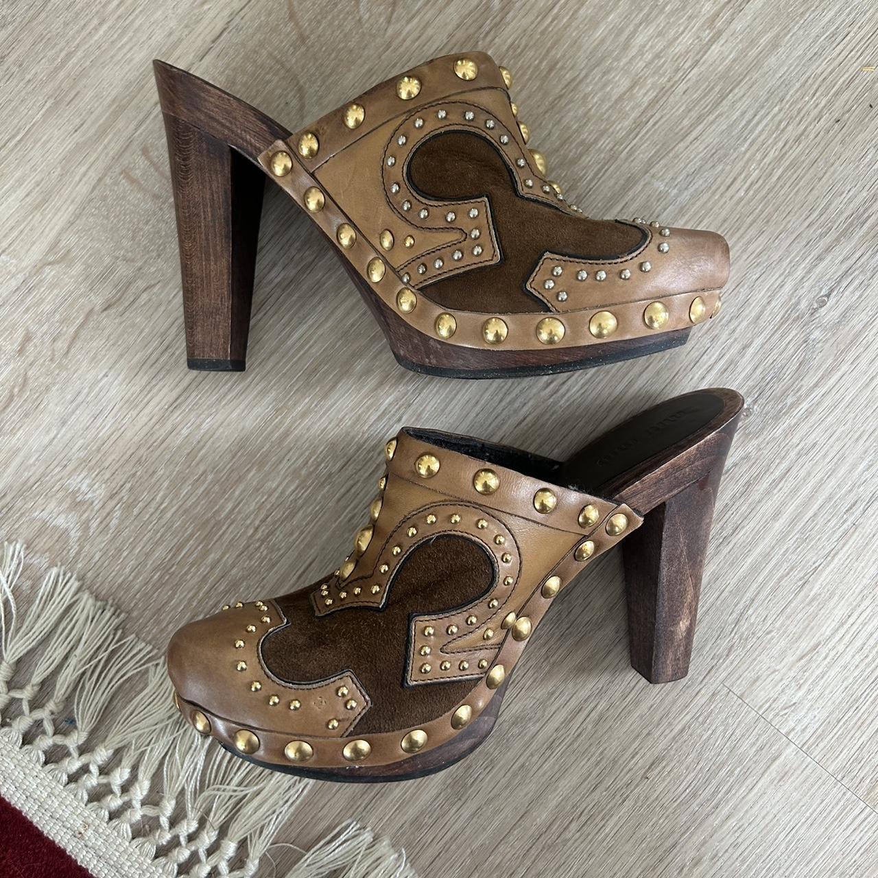 Miu Miu Women's Mules - Brown/Tan - US 7 – MIU MI… - image 4