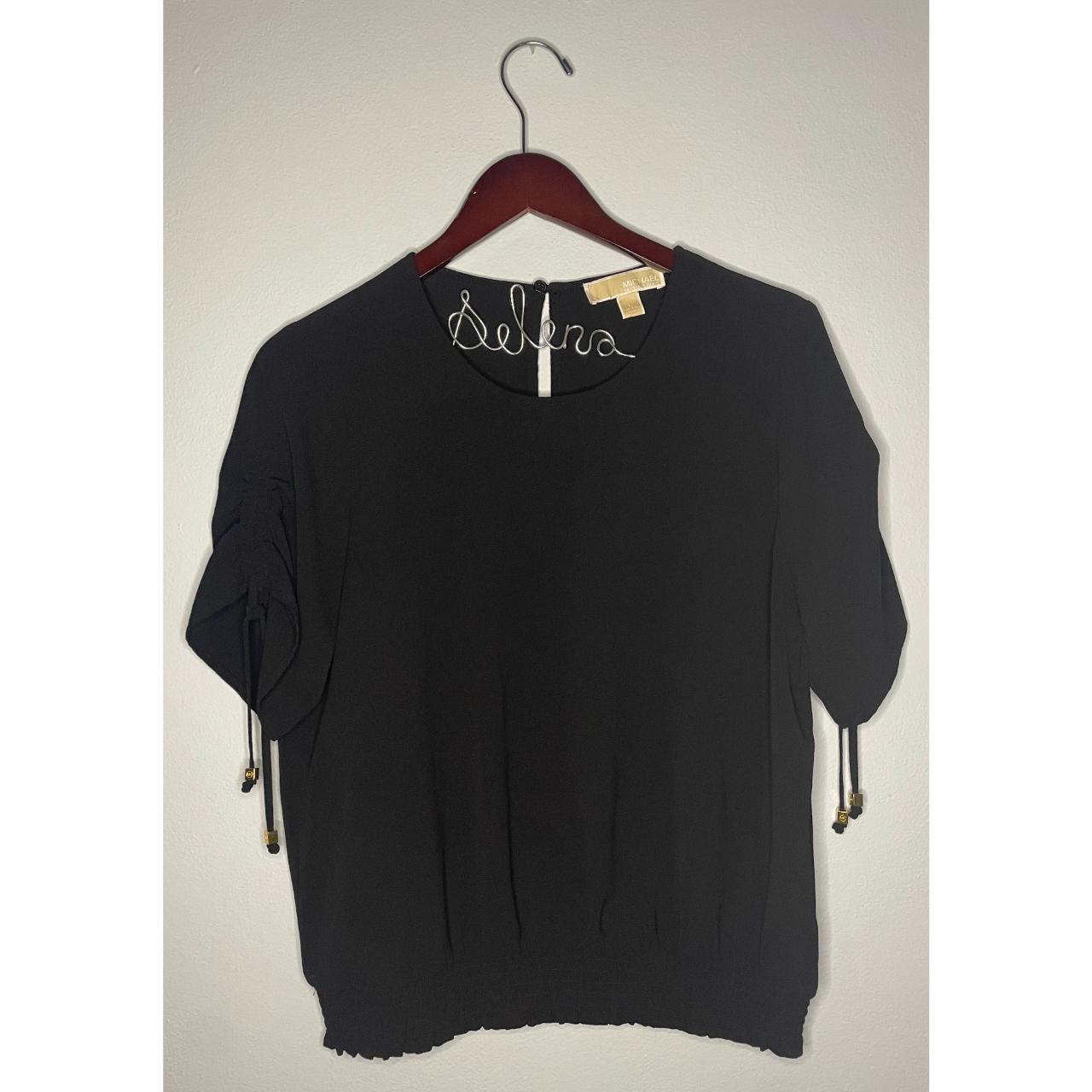 Michael kors on sale black blouse