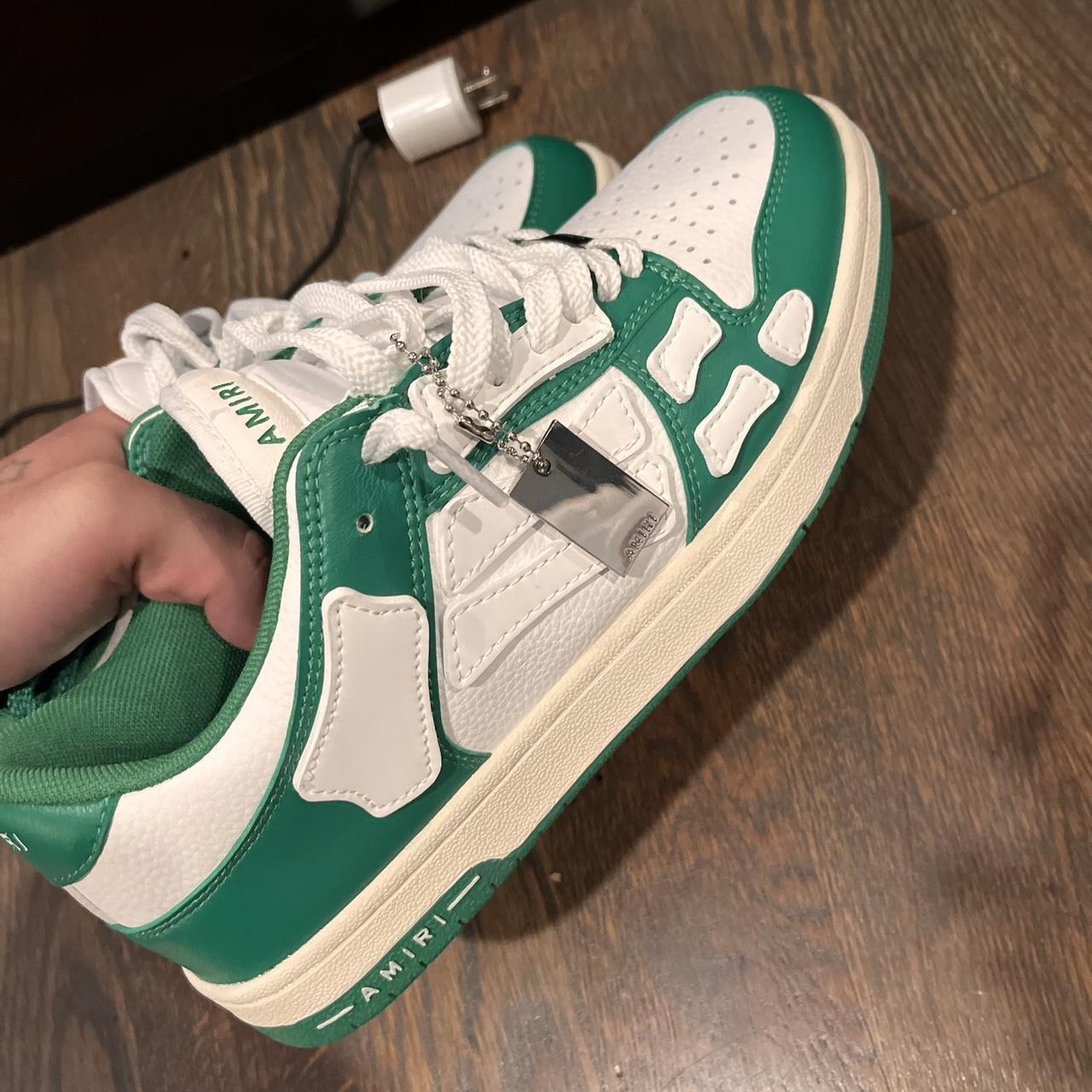 Green and white Amiri skeleton low brand new! #amiri | Depop