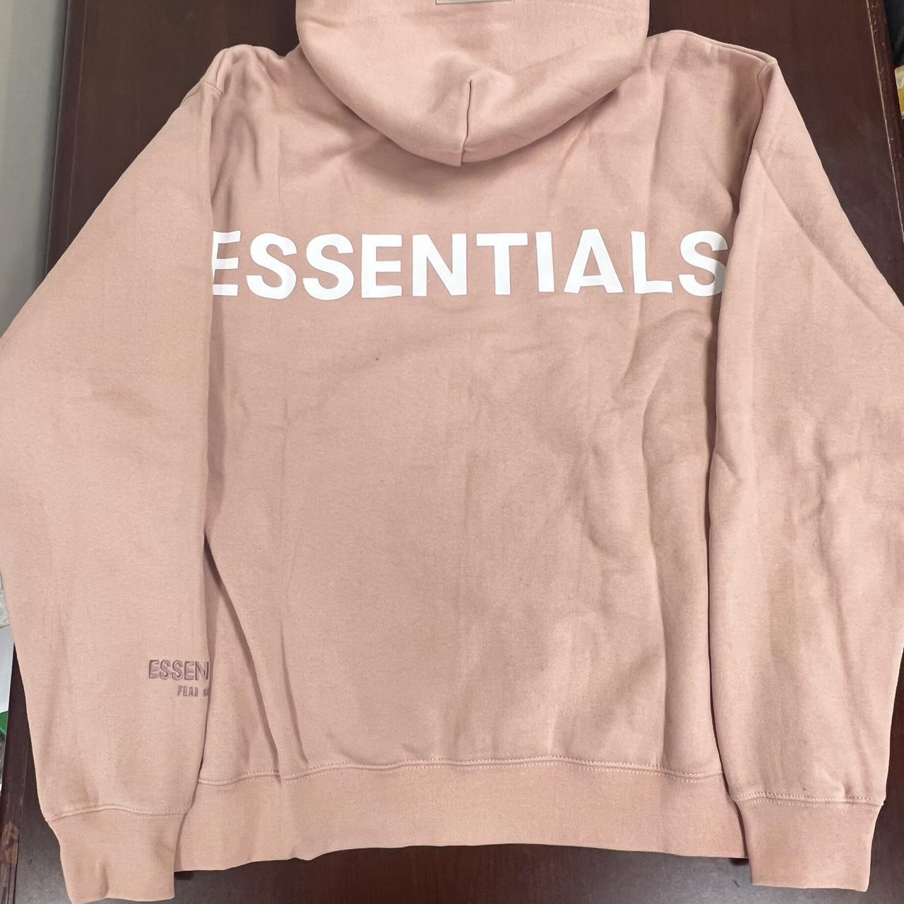 Fear of God Essentials Hoodie Size XL FW19 Blush - Depop