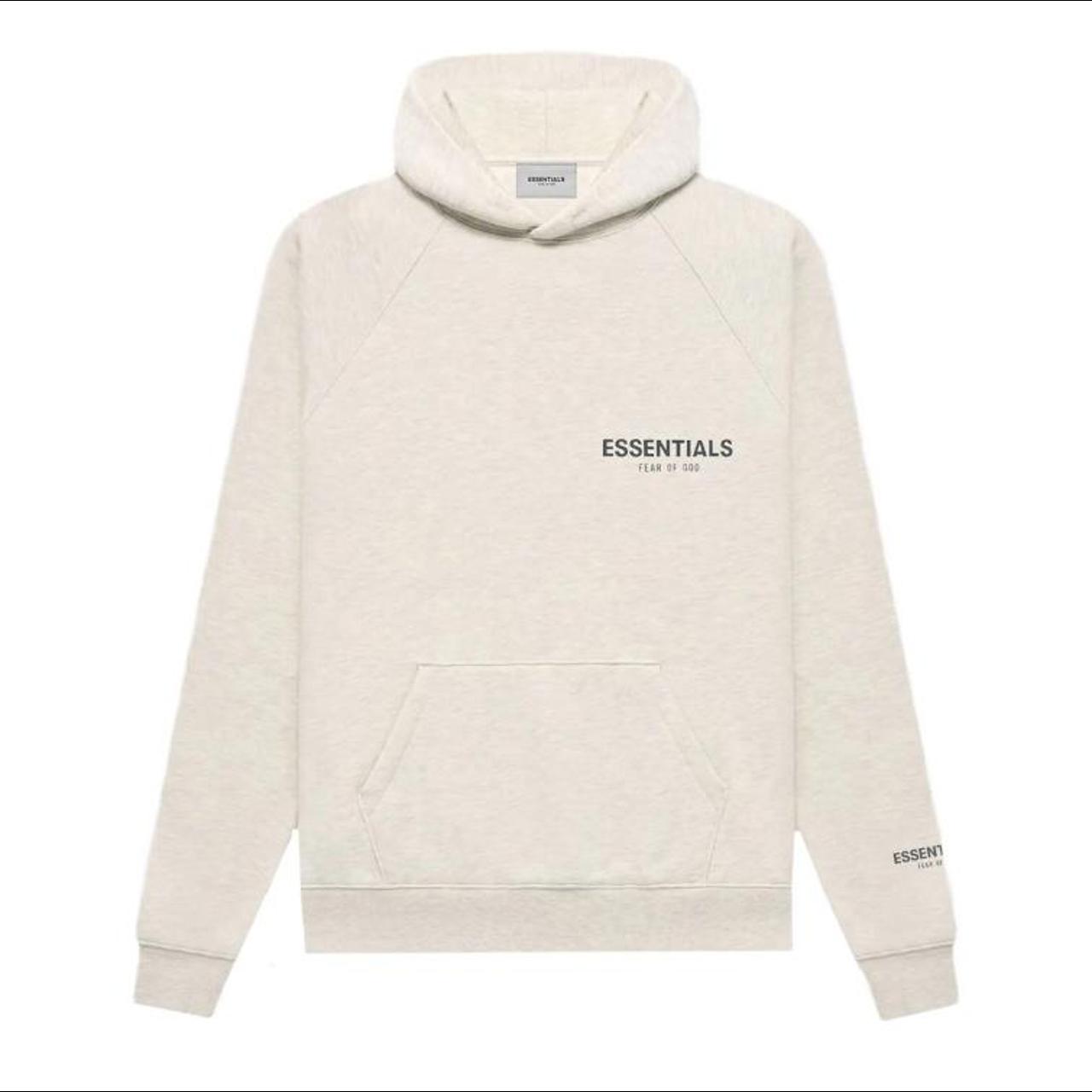 Fear of god discount essentials hoodie size