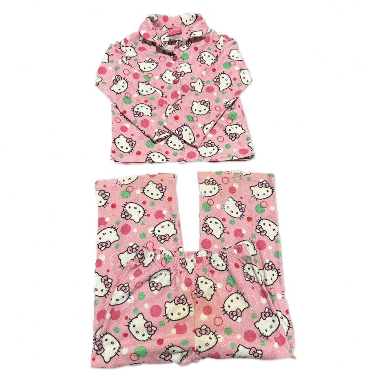 hello kitty pj set ˚ ༘♡ ⋆｡˚ 6 (kids) dm me if you... Depop