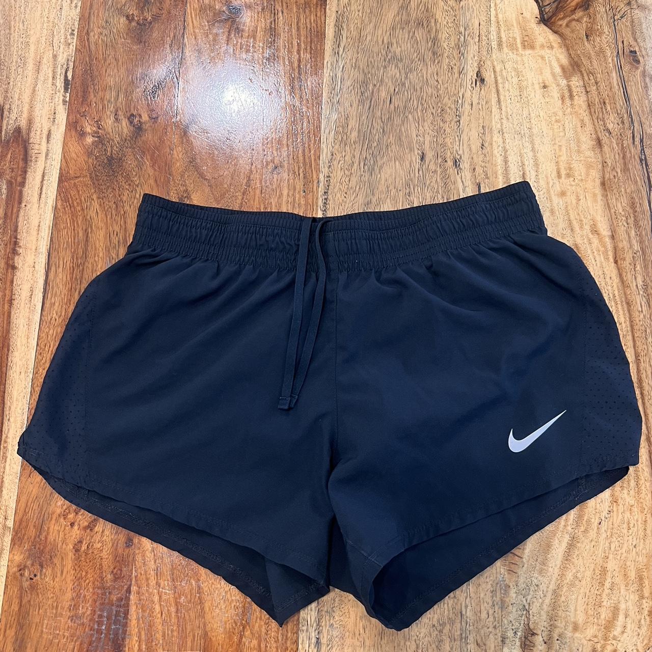 Black Nike running shorts. Size small. Drawstring.... - Depop