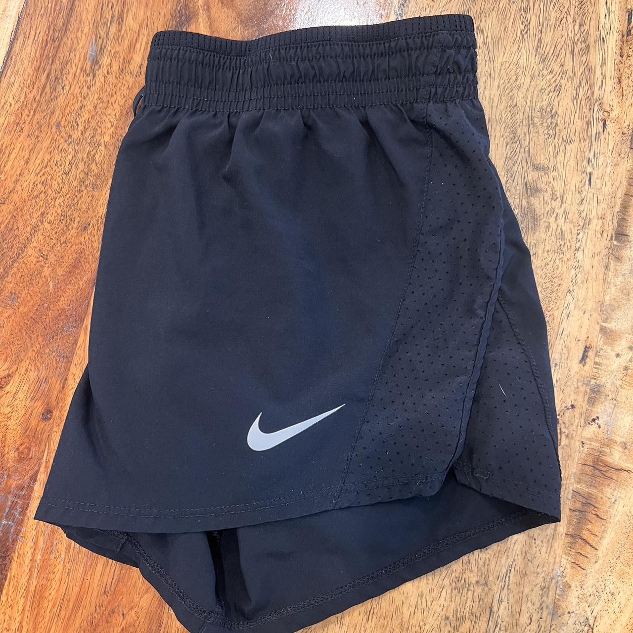 Black Nike running shorts. Size small. Drawstring.... - Depop