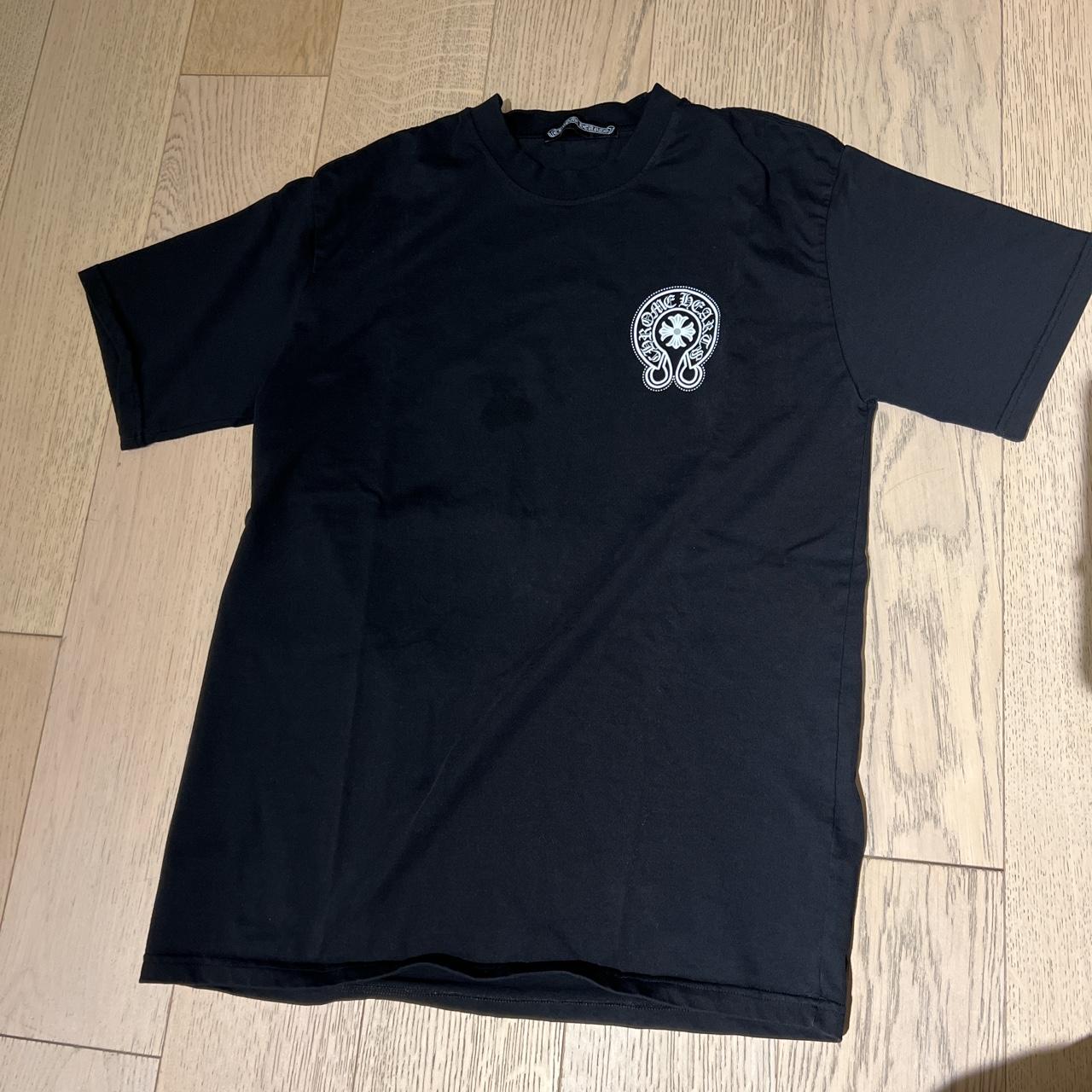 Black Chrome Hearts T Shirt - Depop
