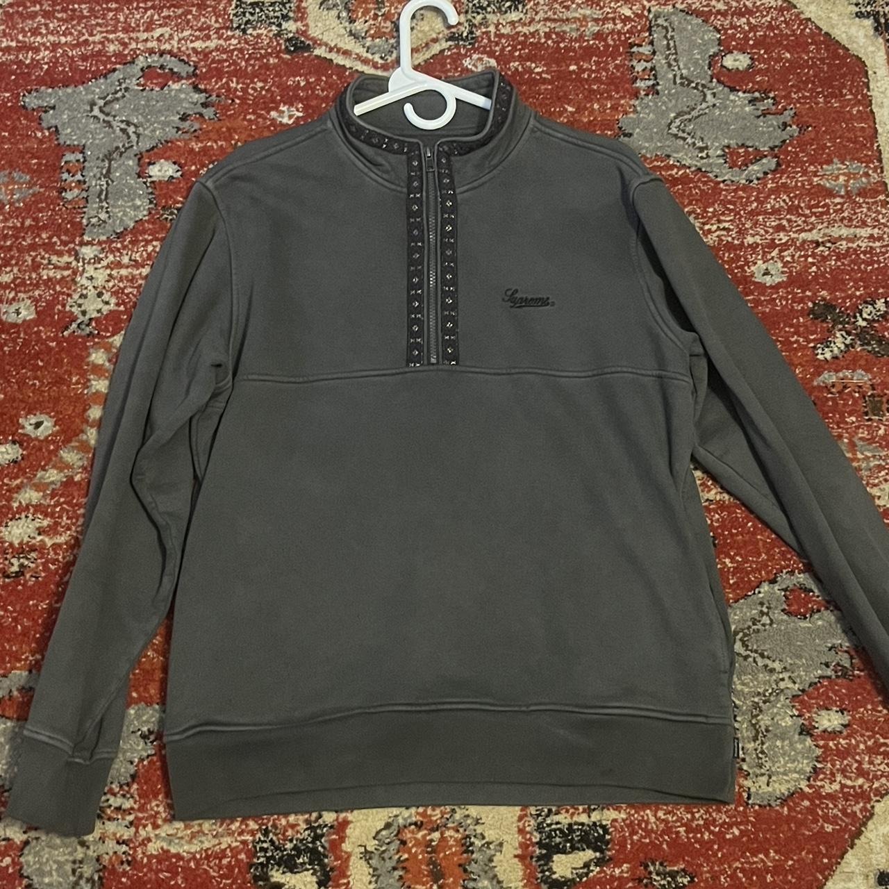 Supreme overdyed half zip online