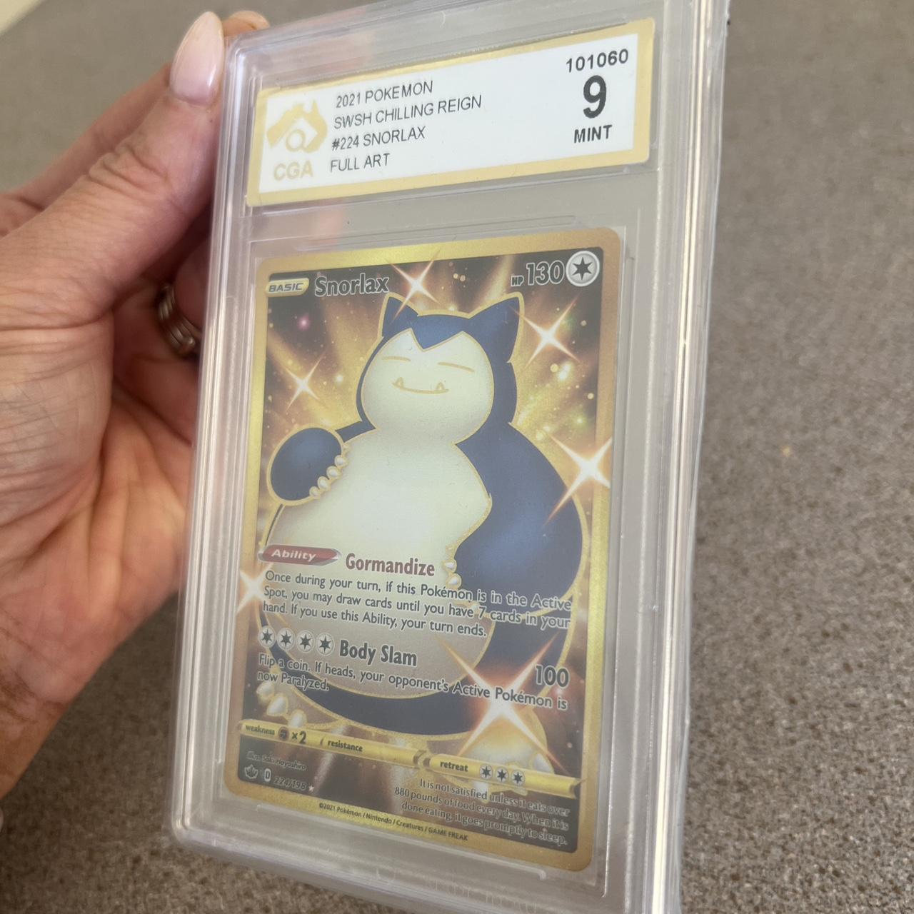 Graded 9 Mint 2021 Pokemon Snorlax Full art | Depop