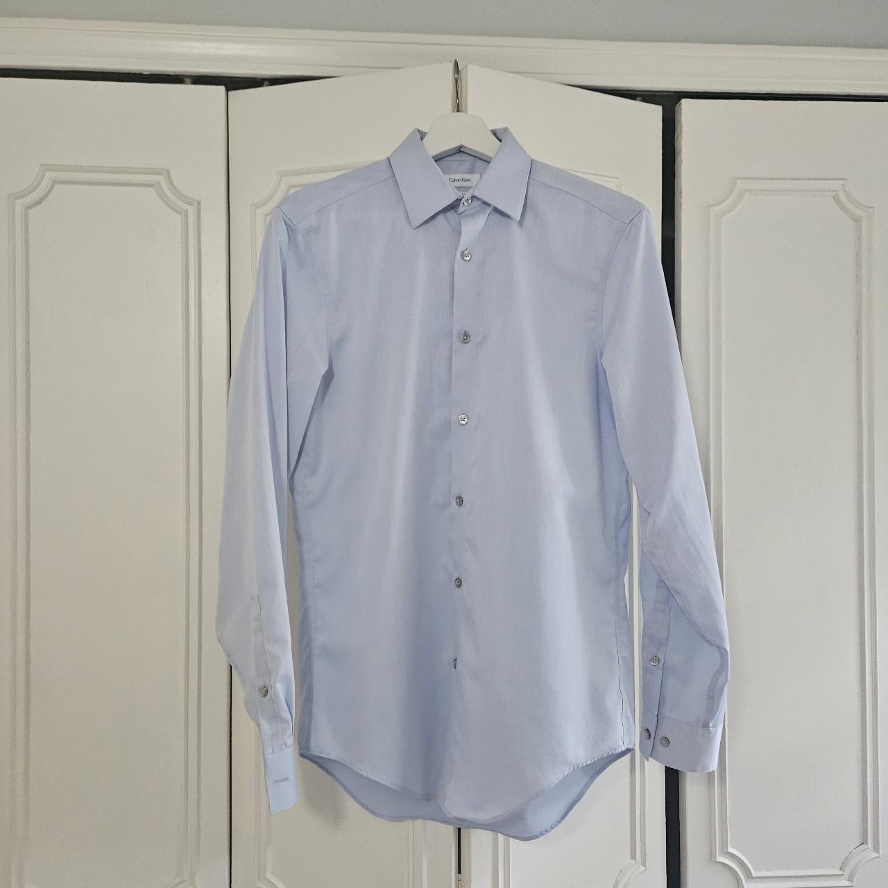 Calvin Klein light blue dress shirt Like new... - Depop