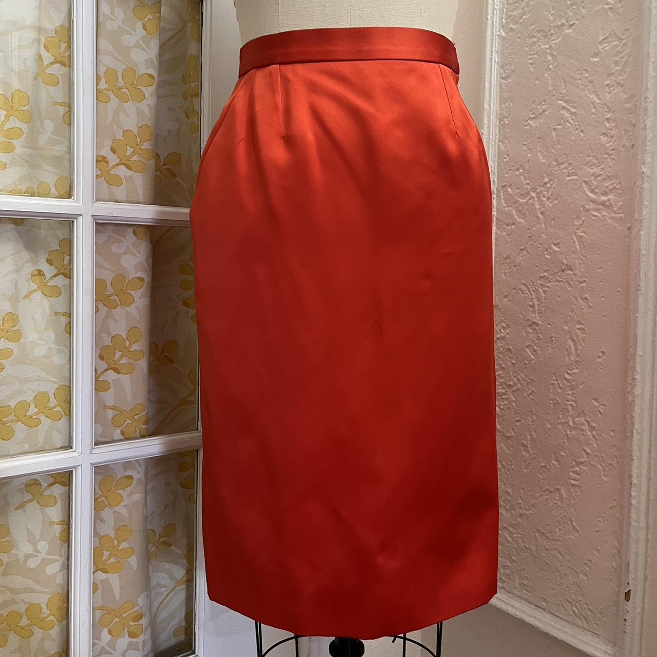 Vintage Yves Saint Laurent Rive Gauche Red Knee... - Depop