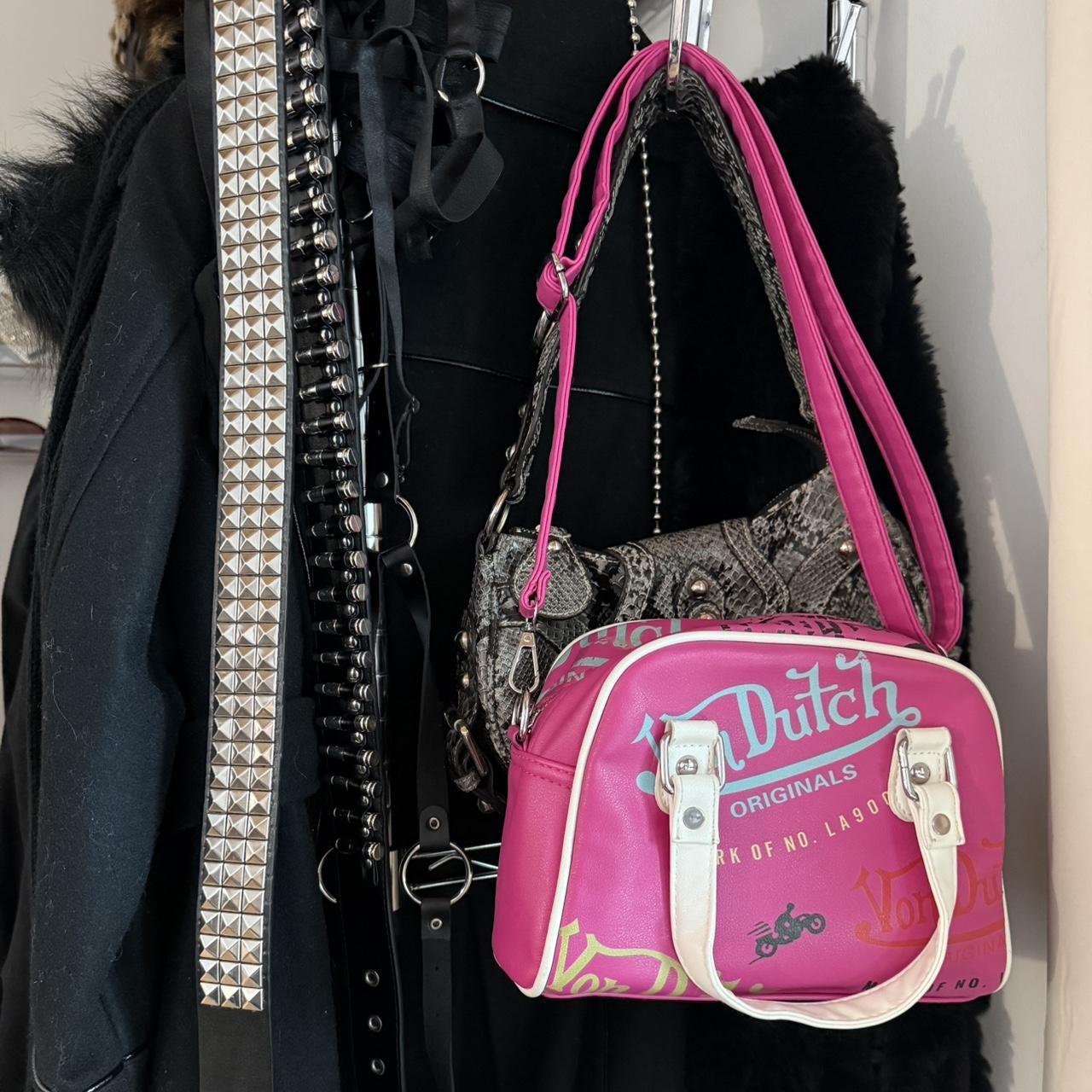 Pink von dutch mini bag - Depop