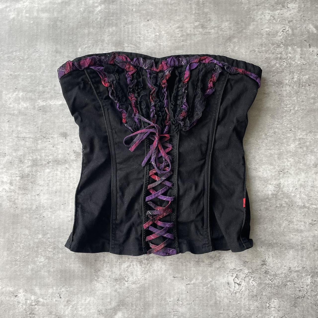 TRIPPNYC purple corset online top