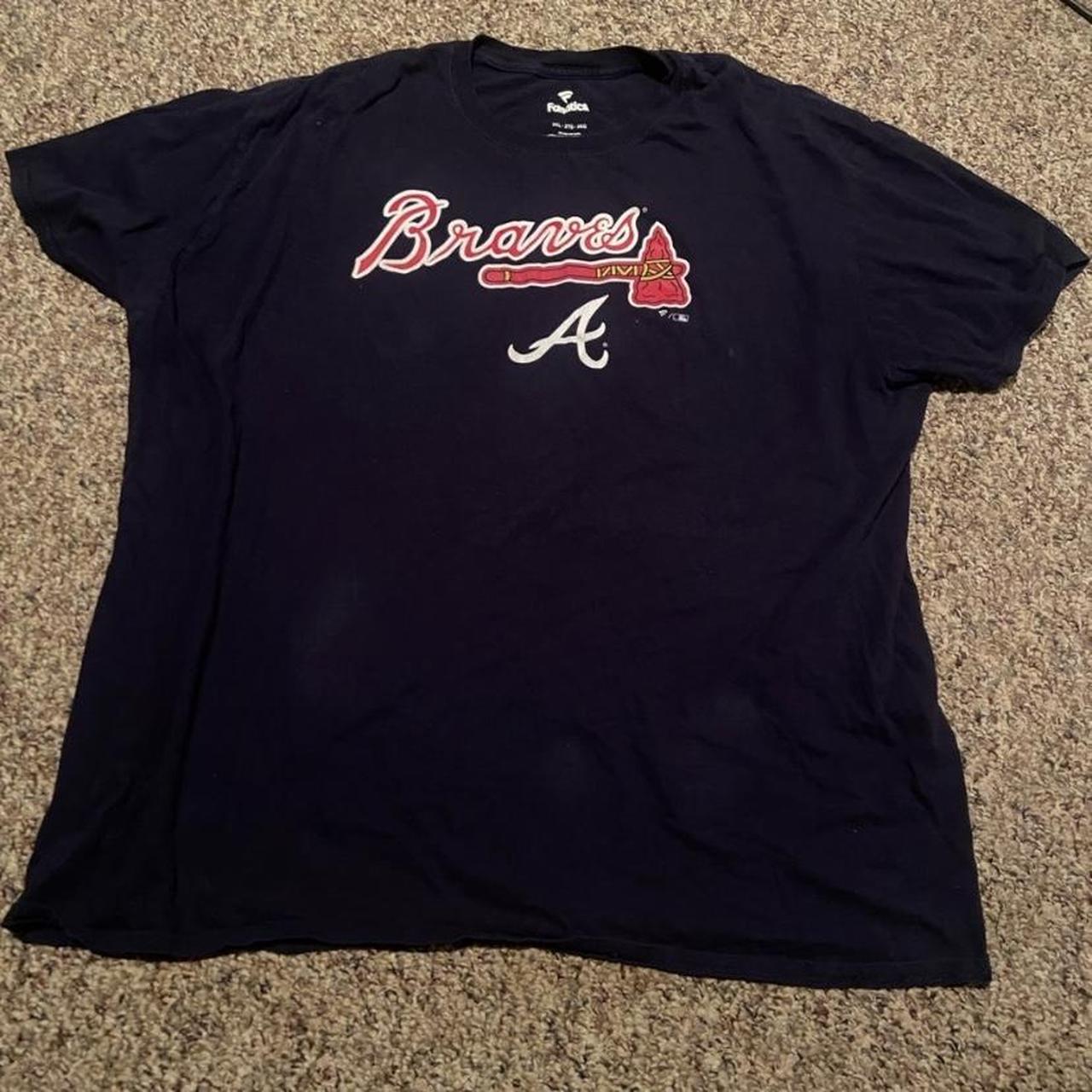 Men's Fanatics Branded Navy/Red Atlanta Braves Player Pack T