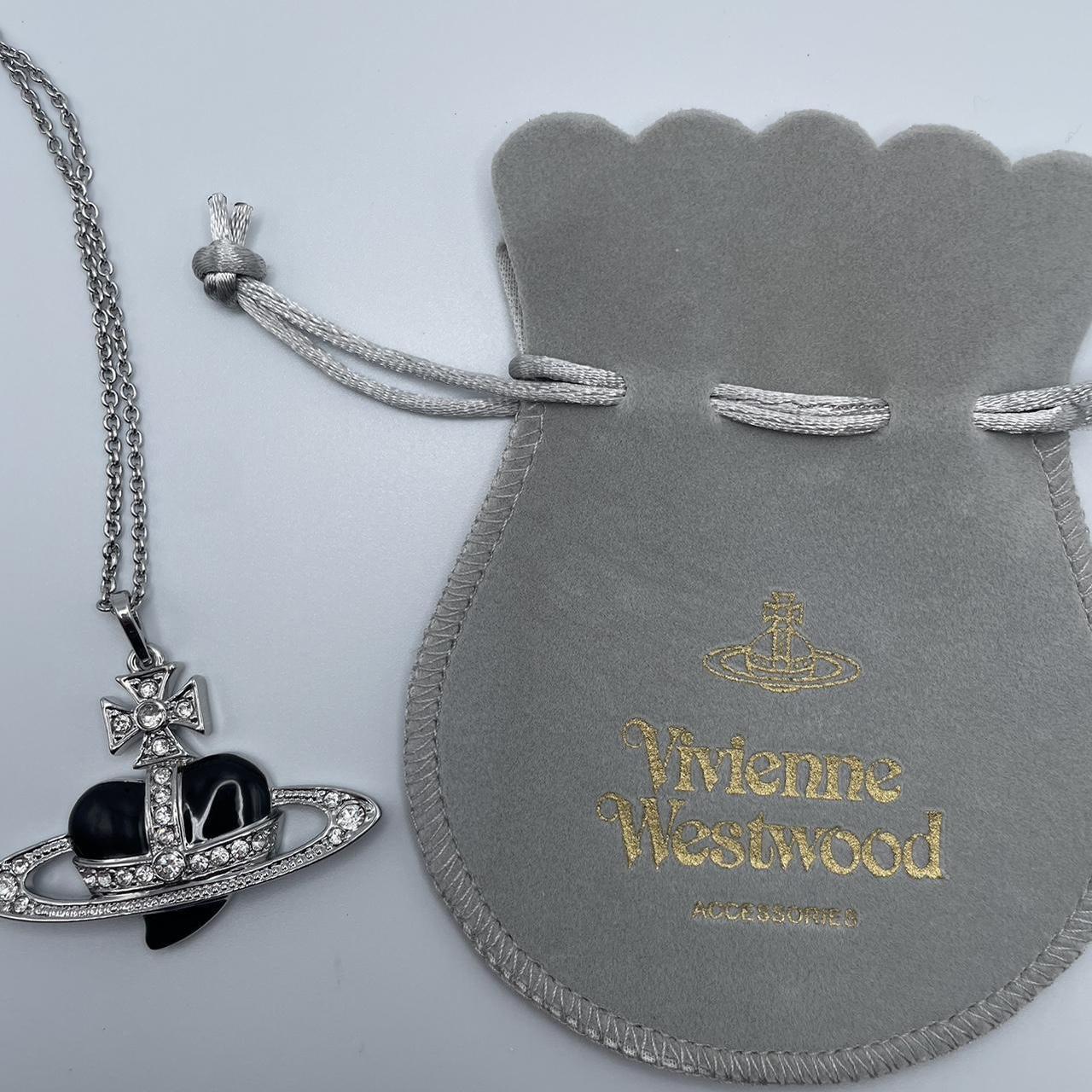 Vivienne Westwood Black Heart necklace Soooo... - Depop